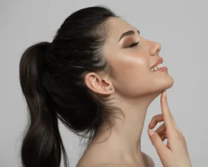 A patient receiving KYBELLA® injections for nonsurgical double chin reduction and jawline contouring in 2026